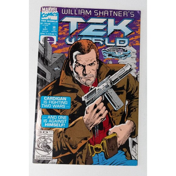 William Shatners Tek World #1 Comic Book Marvel 1992 1st Print - Picture 2 of 13